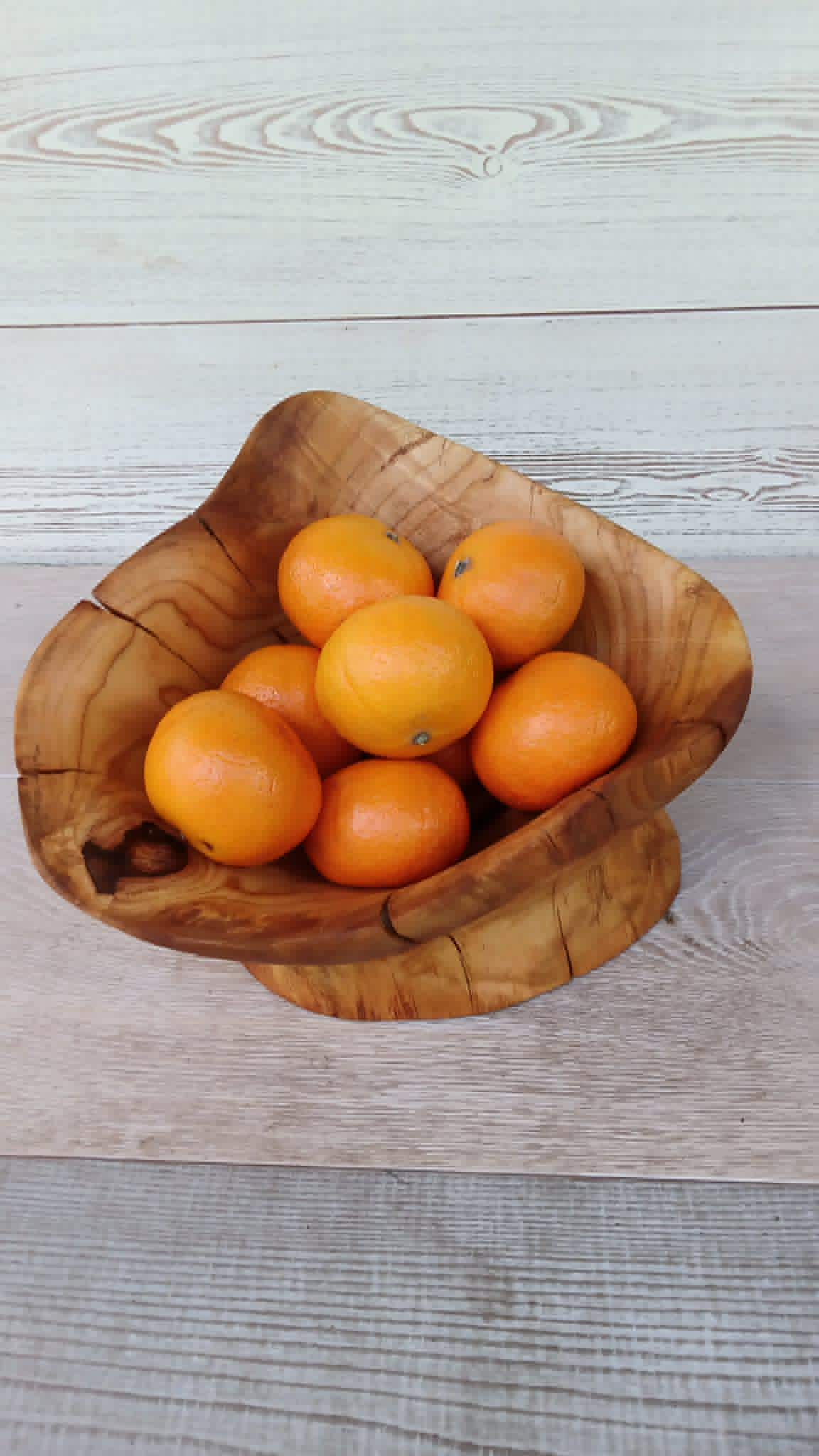 Hand Carved American Maple Root Burl Wooden Bowl: Rustic Serving Platter — image 5