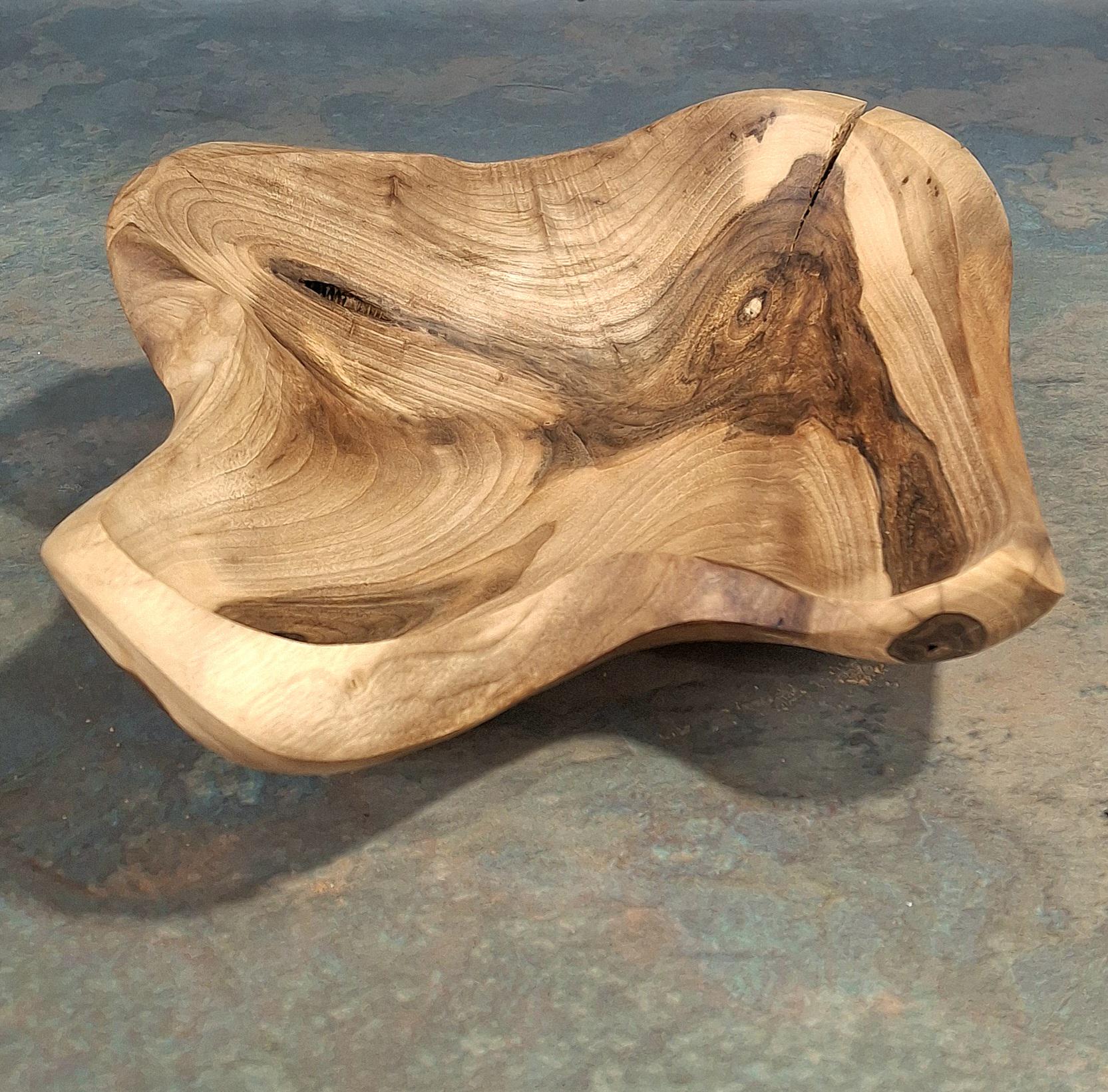 Handmade Rustic Walnut and Maple Bowl: Unique Wooden Serving Bowl — image 7