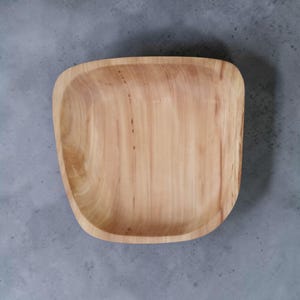 Wooden Bowls, Trinket Dish, Handmade Pear and Olive Wood Bowl elm 22 х 22 x 5 cm.