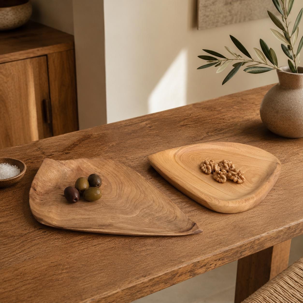 Handmade Walnut Wood Bowl