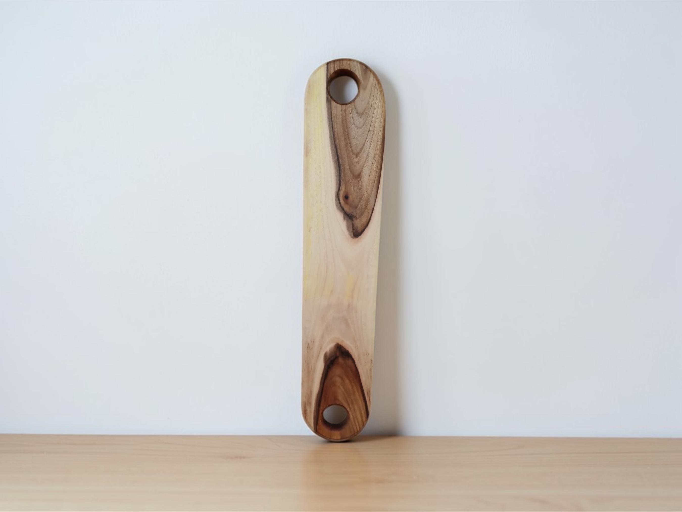 Handmade Wood Bread Serving Board | Baguette Cutting & Serving Trey from Walnut, Maple — image 10