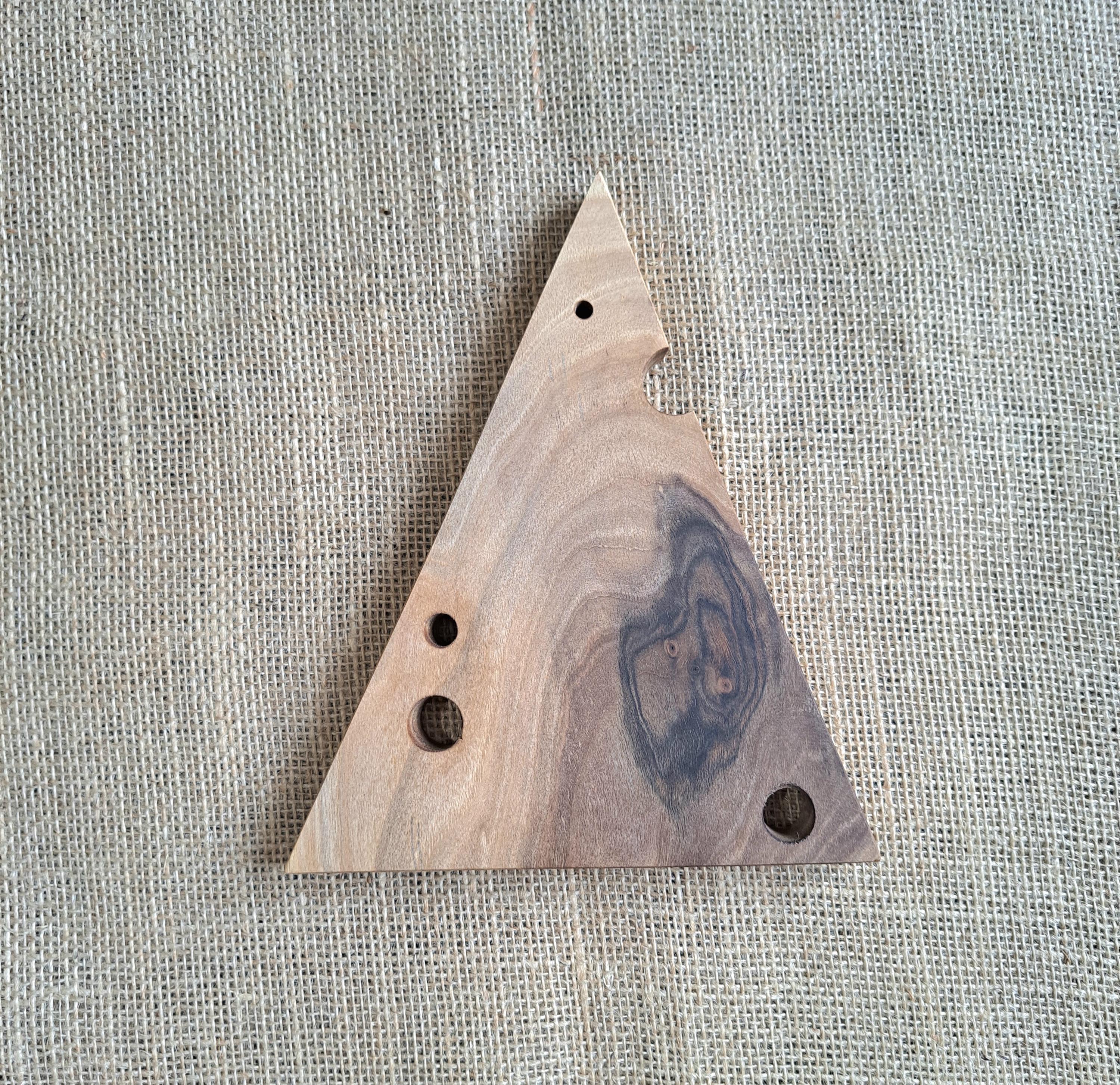 Handmade Walnut Cheese Wedge Serving Boards Set, Rustic Charcuterie Wood (Set of 4) — image 6