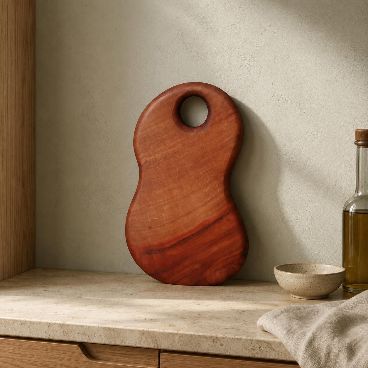 Wooden Chopping Board, Handmade Fruit Wood Serving Board — image 2