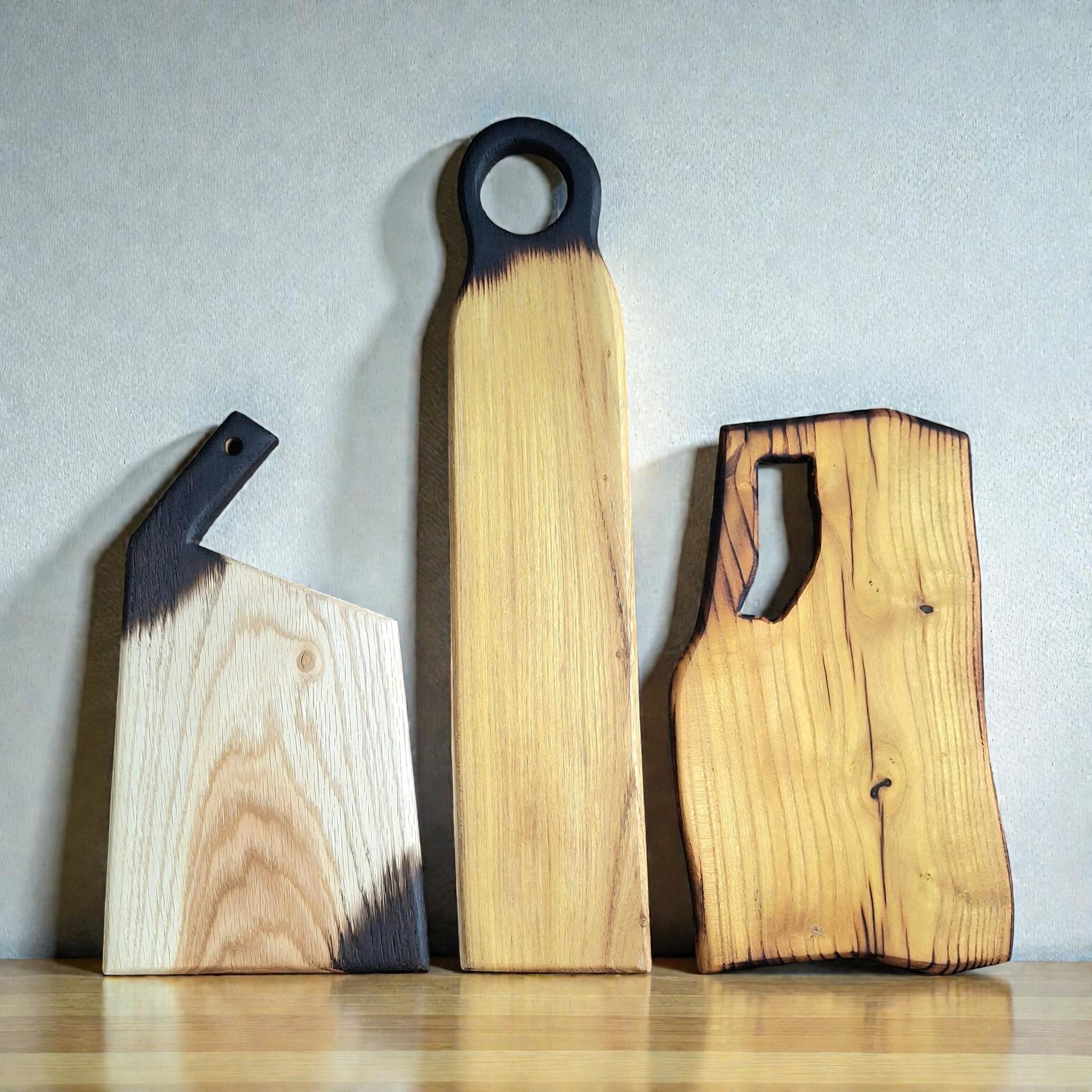 Handmade Wooden Chopping Board: Rustic Cutting Cheese Board — image 2