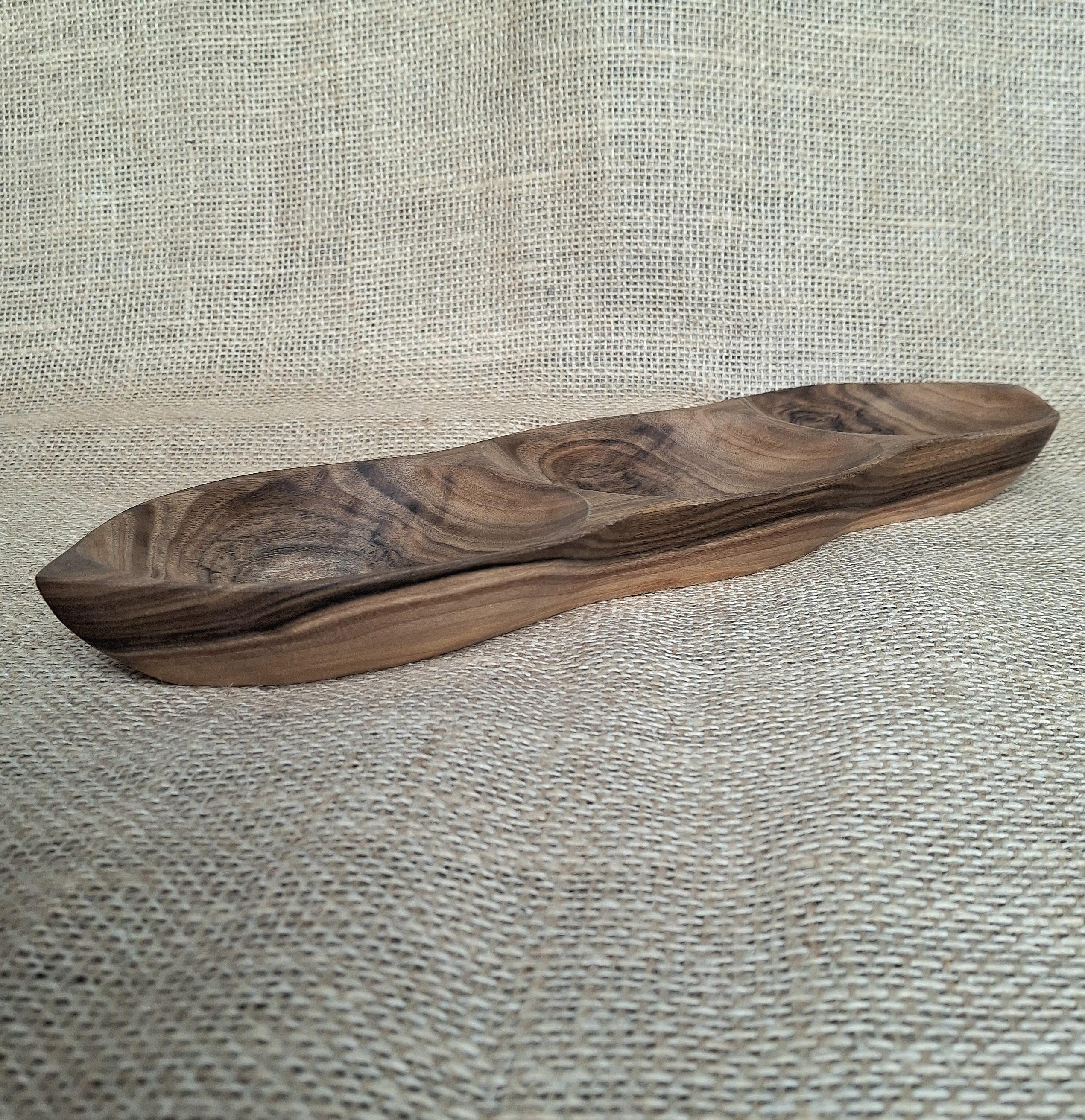 Handmade Wooden Bowls: Rustic Serving Platter, Snack Dish — image 4