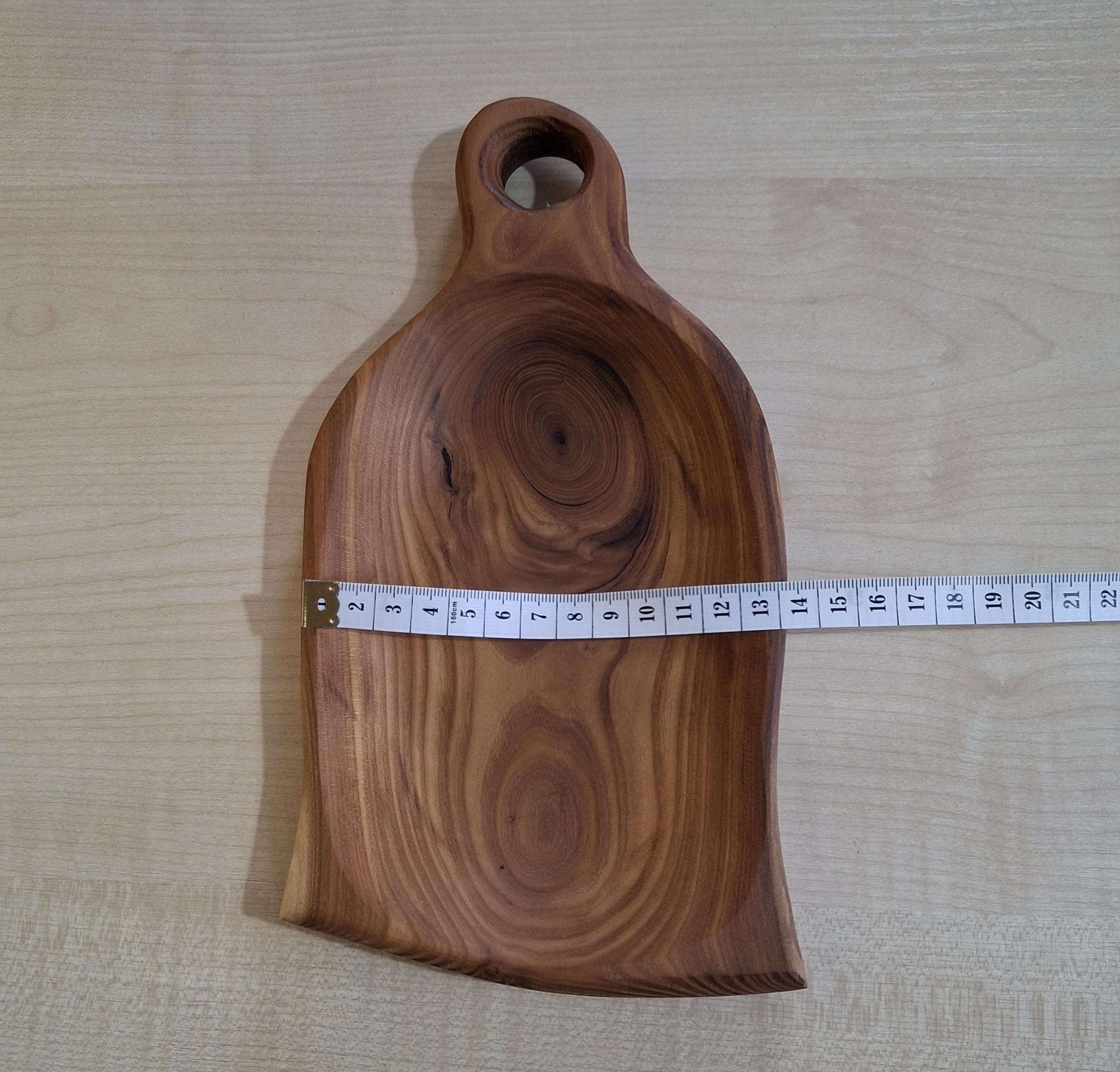 Handmade Russian Olive Wood Bowl, Rustic Serving Platter — image 6