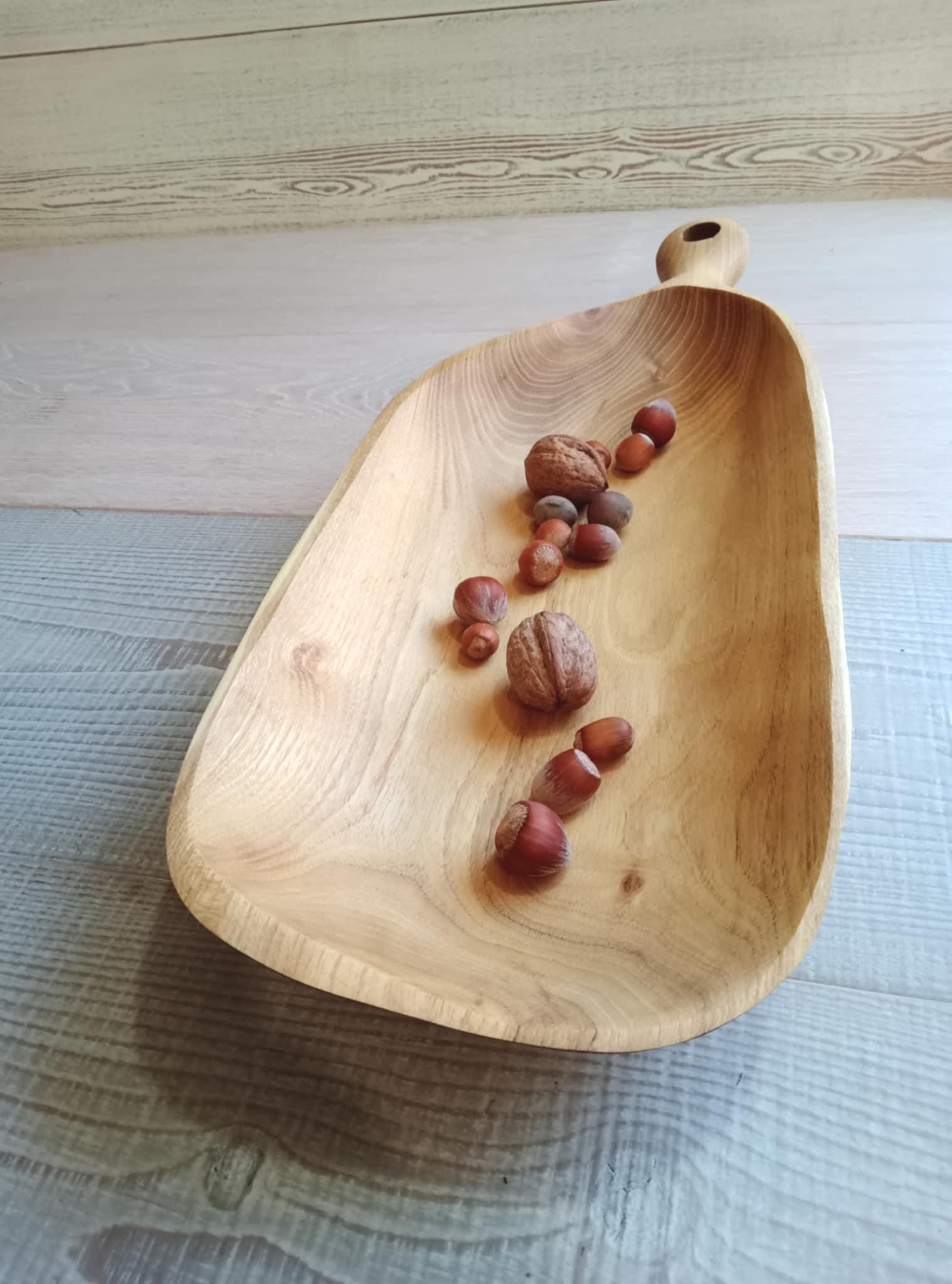 Acacia Wood Wooden Bowl: Rustic Tapas Platter, Serving Dish (47x17x5.5 cm) — image 6
