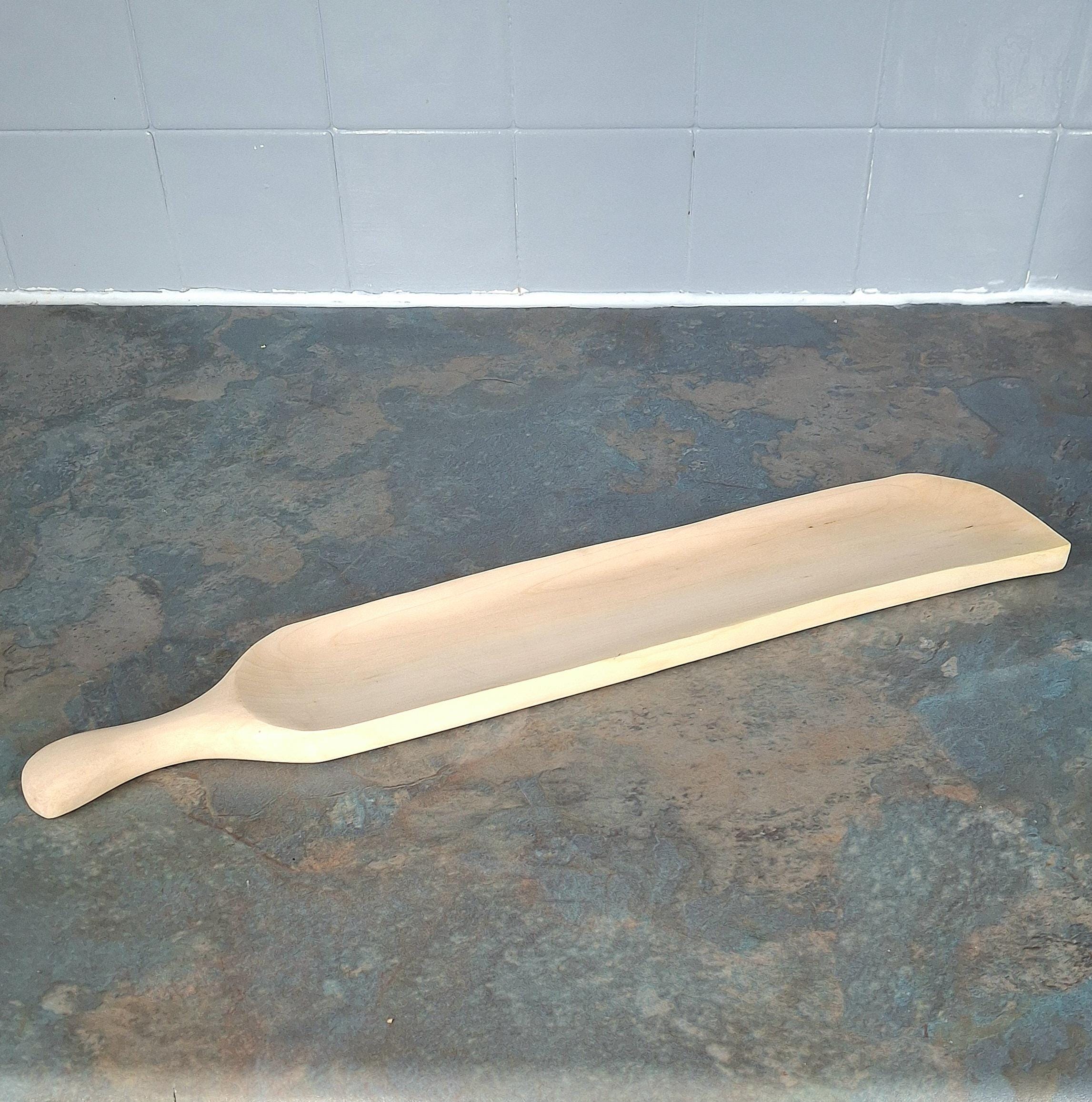 Handmade Wood Bread Serving Board | Baguette Cutting & Serving Trey from Walnut, Maple — image 4
