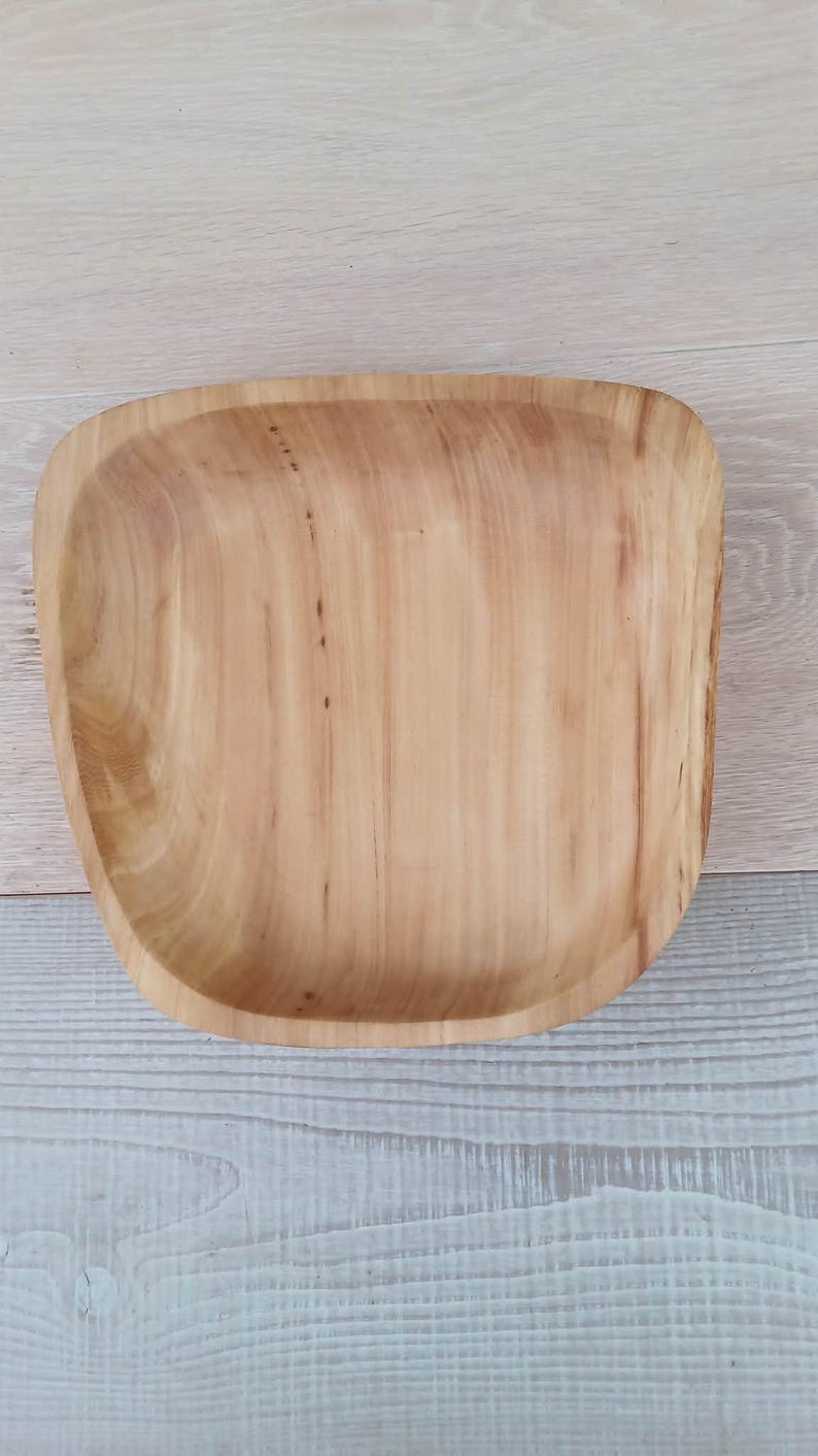 Wooden Bowls, Trinket Dish, Handmade Pear and Olive Wood Bowl image 4