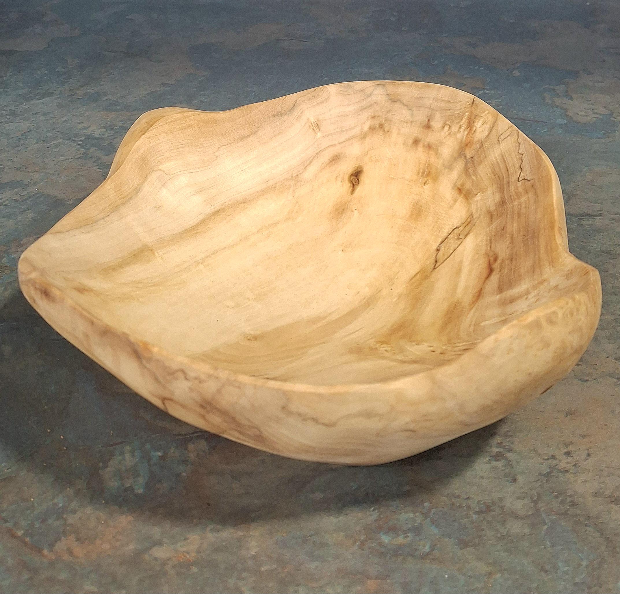 Handmade Rustic Walnut and Maple Bowl: Unique Wooden Serving Bowl — image 3