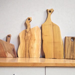 Handmade Chopping Boards: Rustic Cheese & Charcuterie Serving Platter image 1