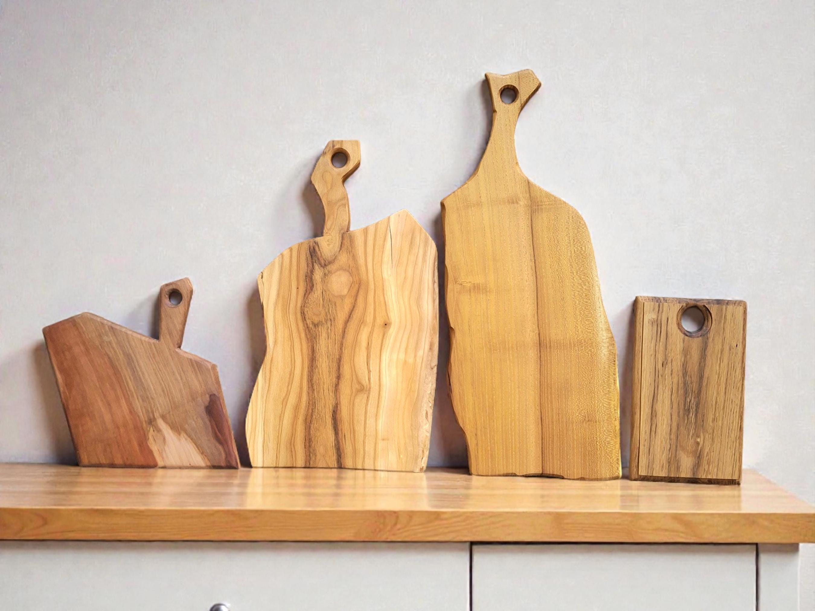 Handmade Chopping Boards: Rustic Cheese & Charcuterie Serving Platter