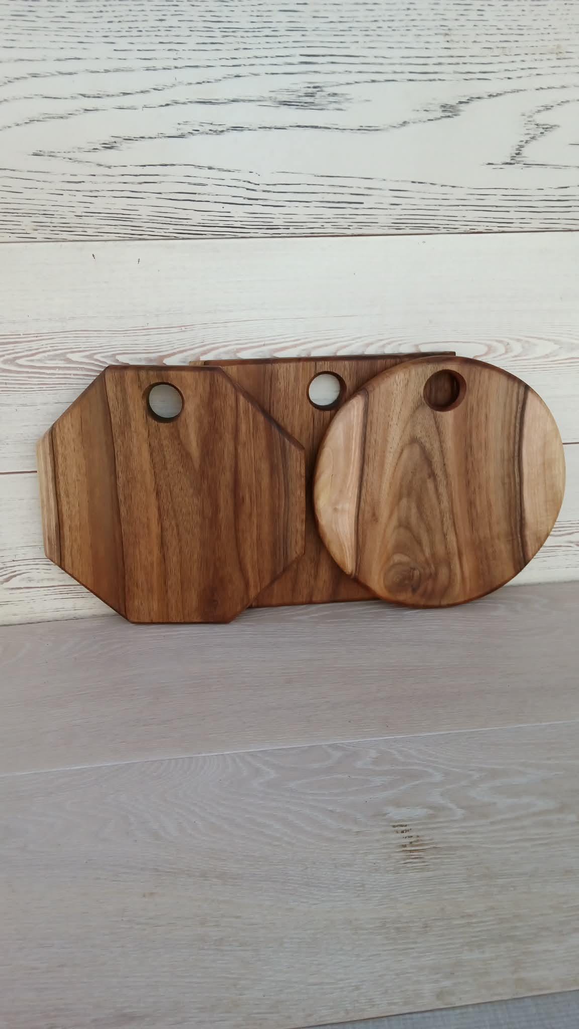 Handmade Sets Walnut Wood Chopping Board: Wooden Cutting Boards — image 3