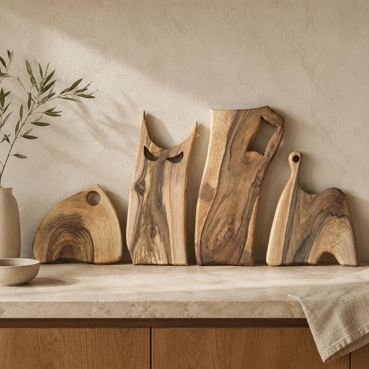 Handmade Walnut Wood Chopping Board: Rustic Cutting Cheese Board — image 10