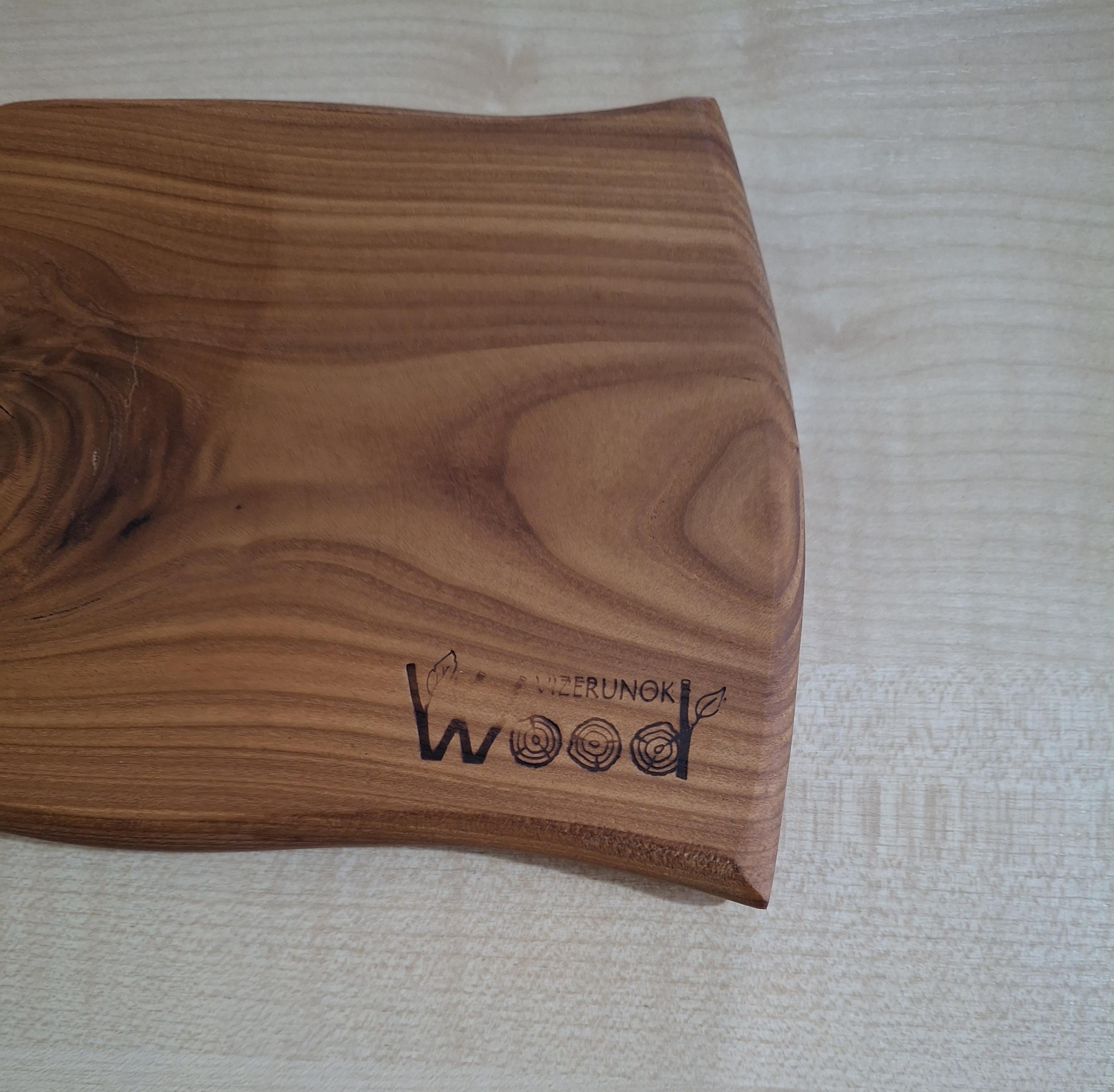 Handmade Russian Olive Wood Bowl, Rustic Serving Platter — image 7