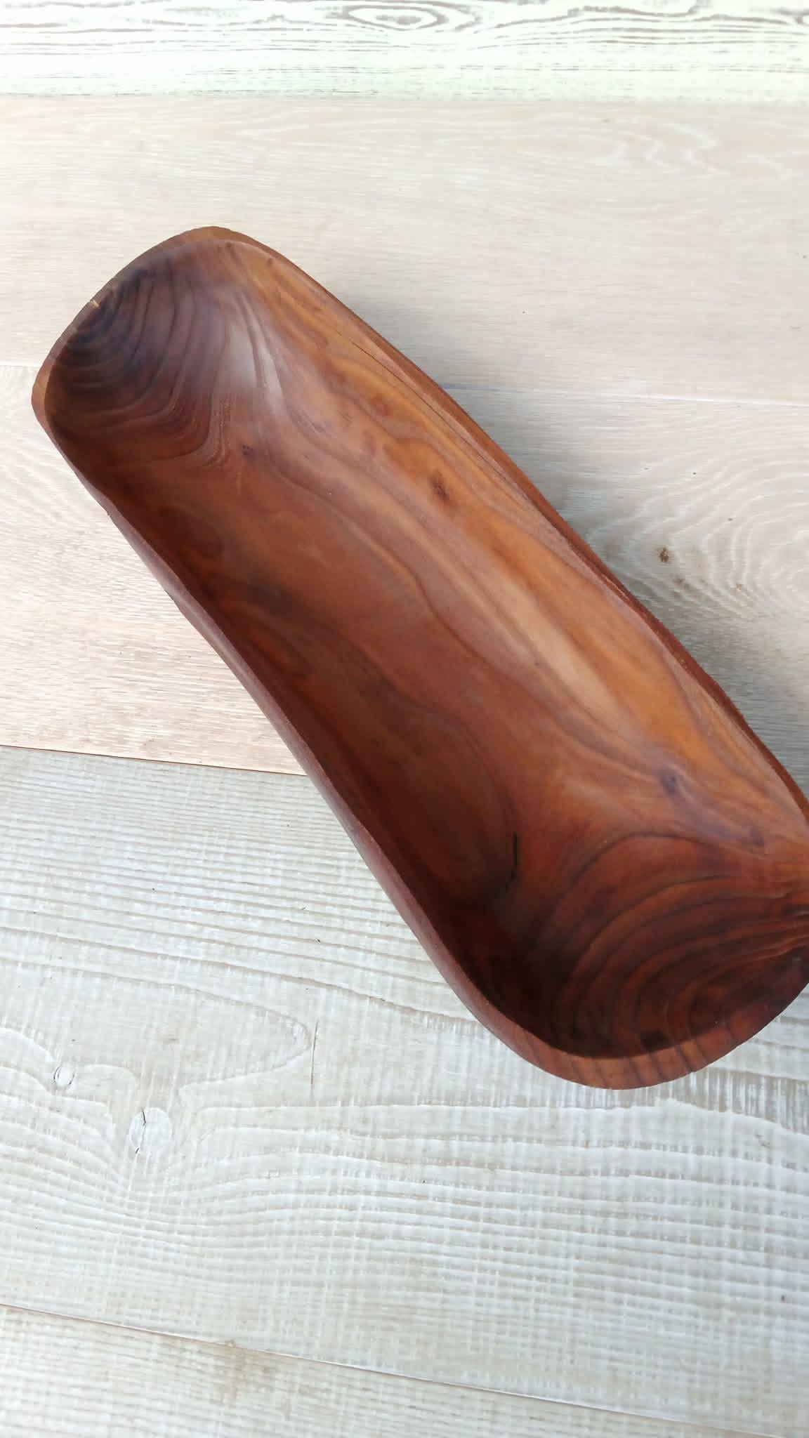 Handmade russian Olive Wood Bowl: Wooden Sculpture, Rustic Decor — image 8