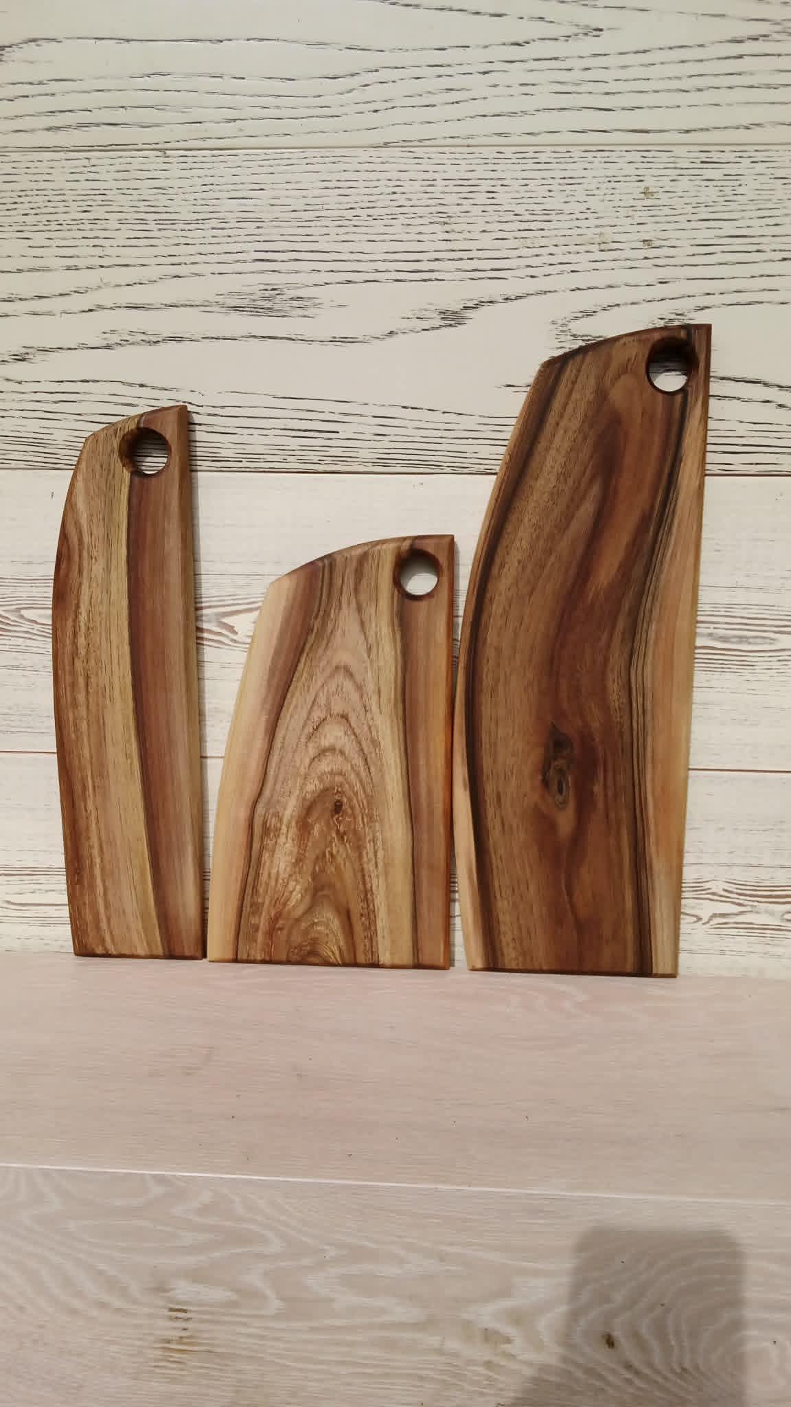 Sets Walnut Wood Chopping Board: Handmade Wooden Cutting Board, Rustic Serving Platter — image 7