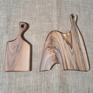 Handmade Walnut Wood Chopping Board: Rustic Cutting Cheese Board image 14