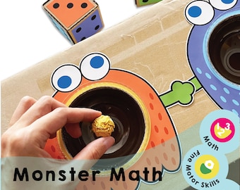 Monster Math Game: Fun Printable for Kids (PDF Download)