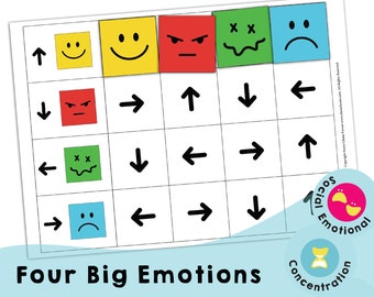 Emotions Learning Activity: Printable Worksheet (PDF Download)