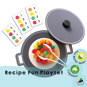 Recipe Fun Playset Printable - Stimulate Creativity & Problem-Solving Skills with Imaginative Learning! Exciting Recipe-Based Play for Kids!