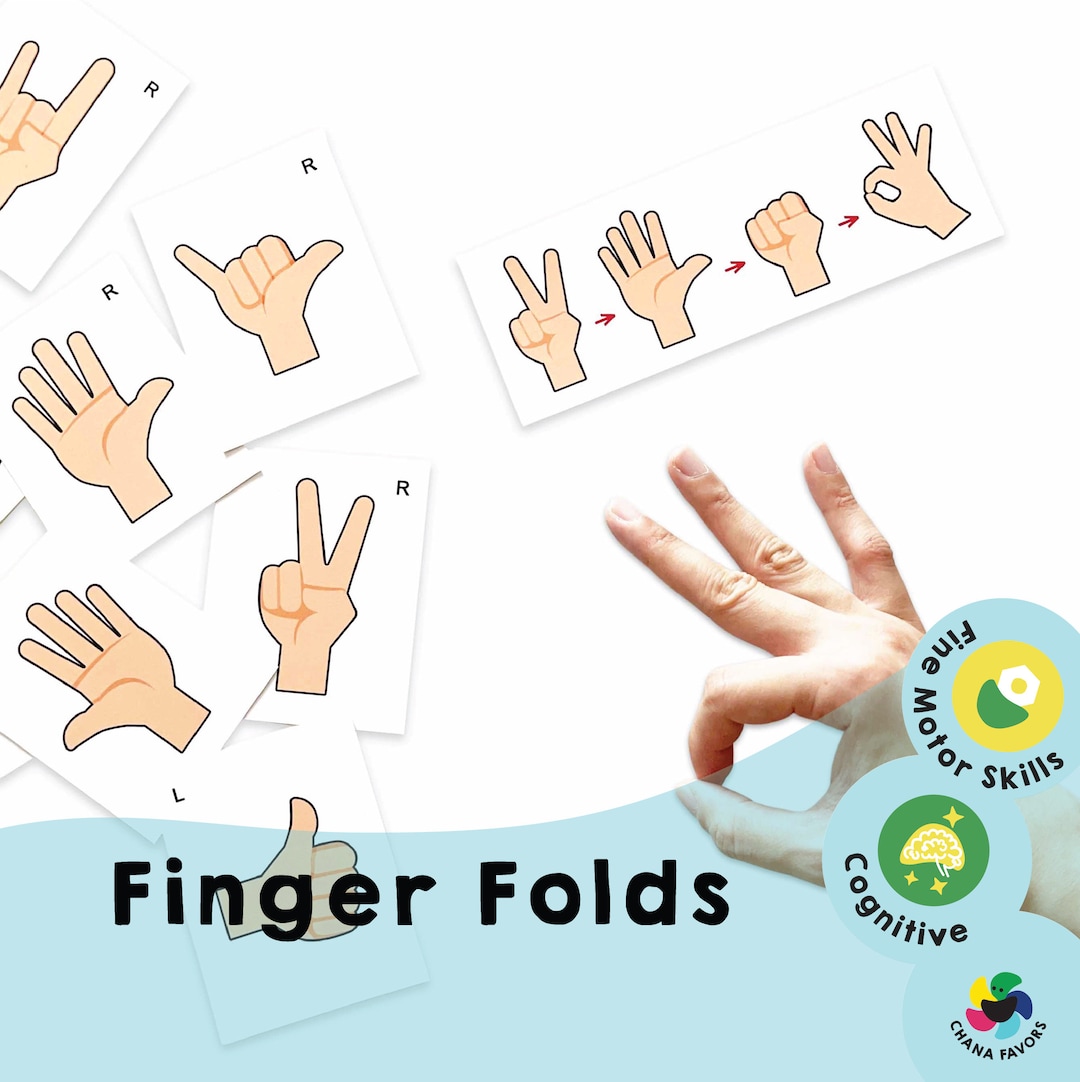 Finger Folds Printables Fun Activities to Improve Fine Motor Skills and