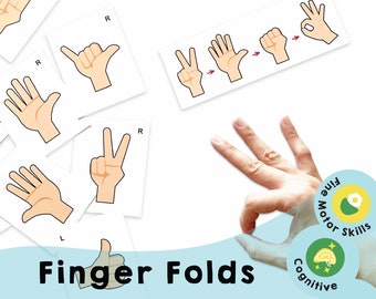 Finger Folds Printables - Fun Activities to Improve Fine Motor Skills and Coordination, Perfect for Parents, Teachers, and Caregivers!