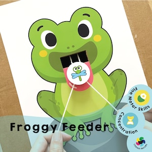 Froggy Feeder Game: Hand-Eye Coordination Activity (Printable PDF)