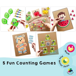 Fun Counting Games Bundle: Printable Math Activities (PDF Download)