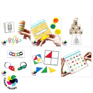 Peut inclure: Un ensemble de six cartes d'activit&eacute;s pour enfants proposant diff&eacute;rentes activit&eacute;s comme empiler des gobelets, construire avec des blocs et jouer avec de la p&acirc;te &agrave; modeler. Les cartes sont imprim&eacute;es avec des illustrations color&eacute;es et des instructions.