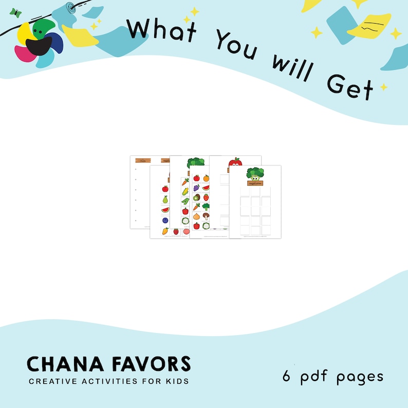 Fruit and Vegetable Sorting Game: Fine Motor Skills Activity (printable ...