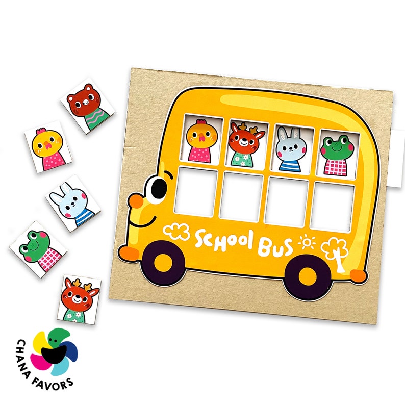 Asientos de autobús escolar Juego de memoria imprimible: pruebe y mejore la memoria de trabajo de su hijo para todas las edades imagen 5
