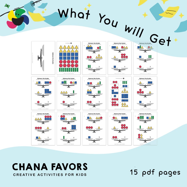 Balance the Scales Printable PDF Math Games to Help Players Think