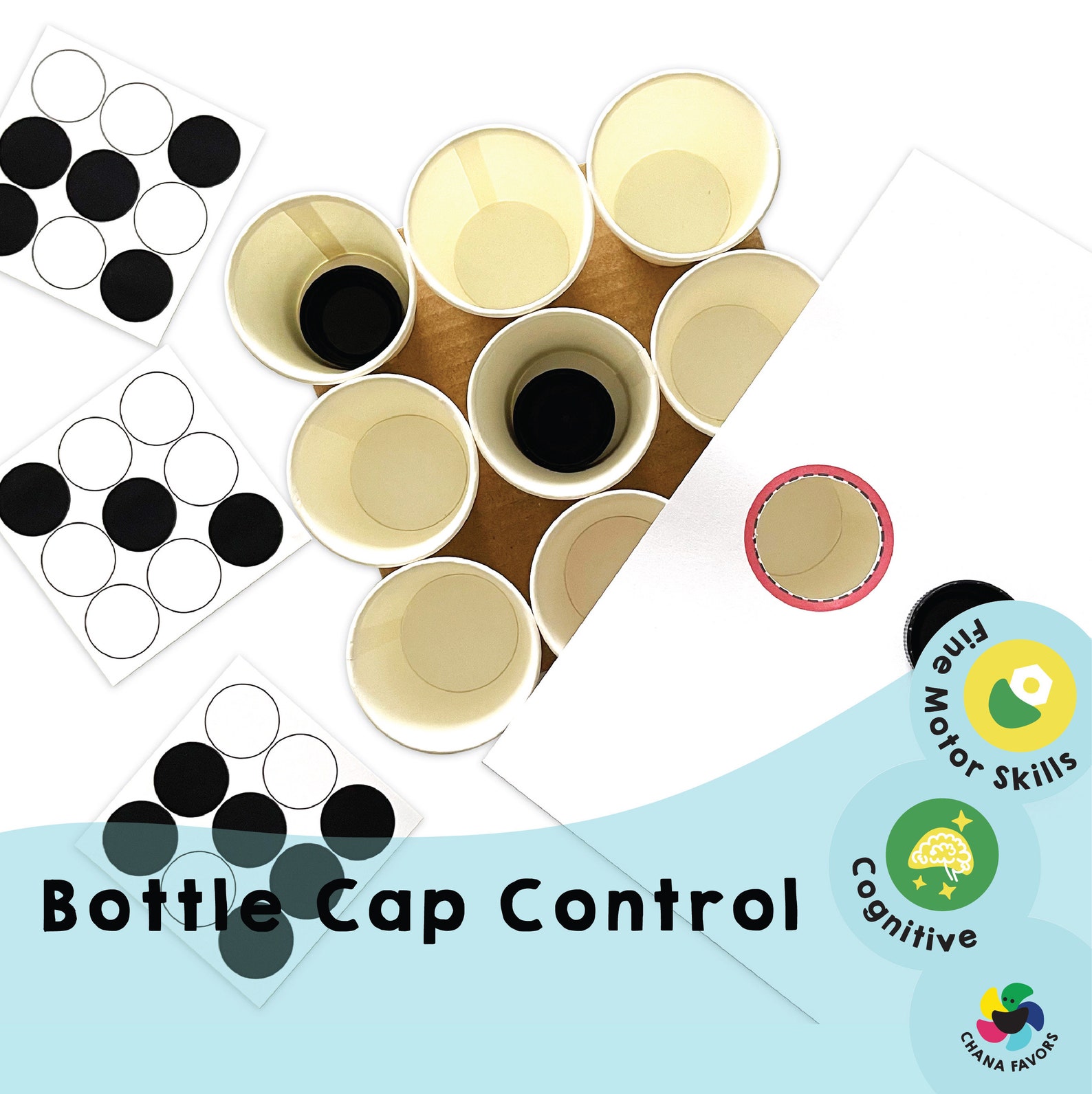 Bottle Cap Control Printable: Fine Motor Skills Activity (PDF Download ...