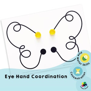 Hand-Eye Coordination - Printable family games to exercise both eyes, hands and brain with our kids or seniors to increase concentration