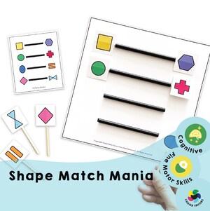 Pick And Match Fruit Fun Printable Develop Fine Motor Skills Etsy Canada
