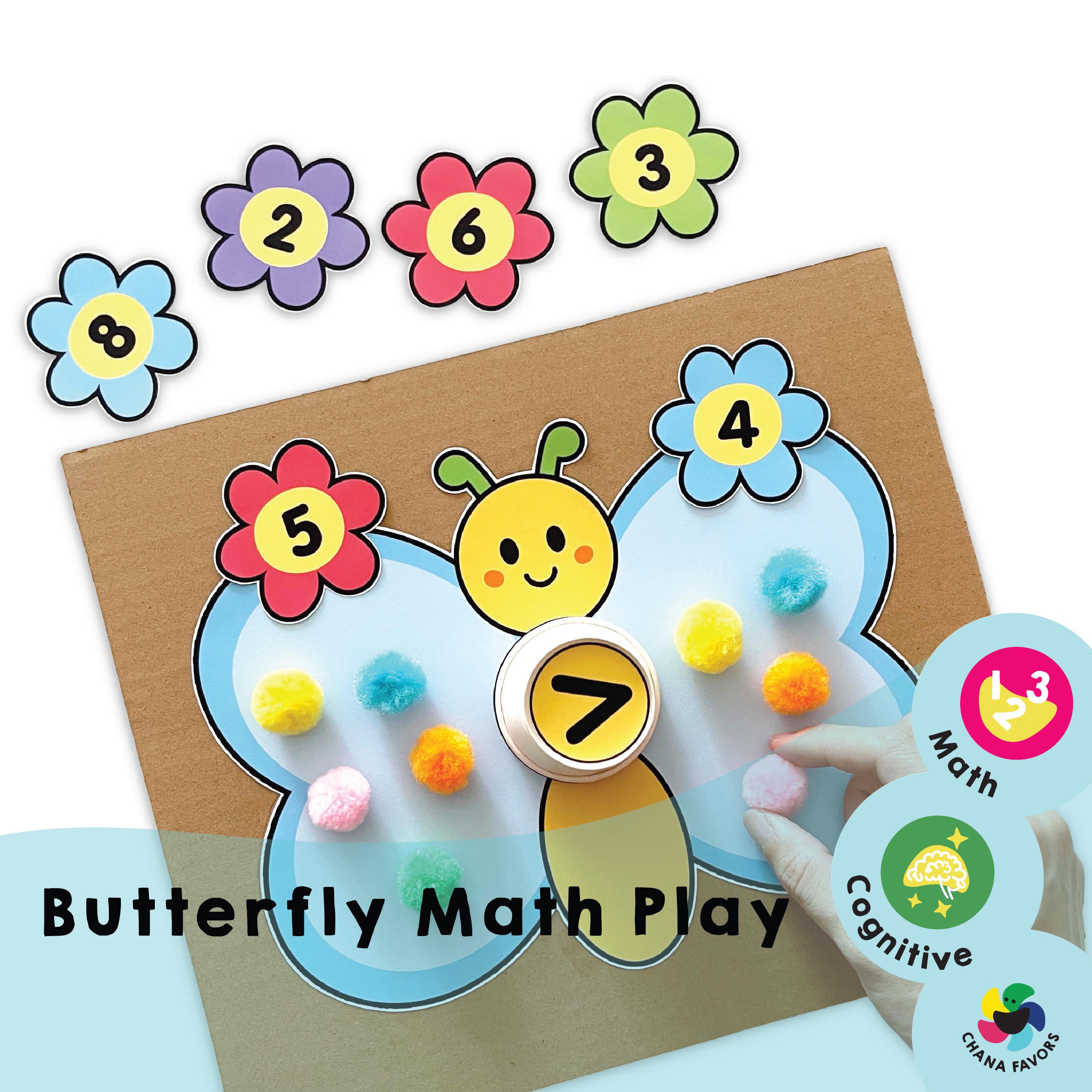 Butterfly Math Game: Number Comparison Printable (PDF) - Etsy