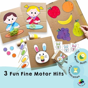 Fine Motor Skills Games: Kids Learning Bundle (PDF Download)