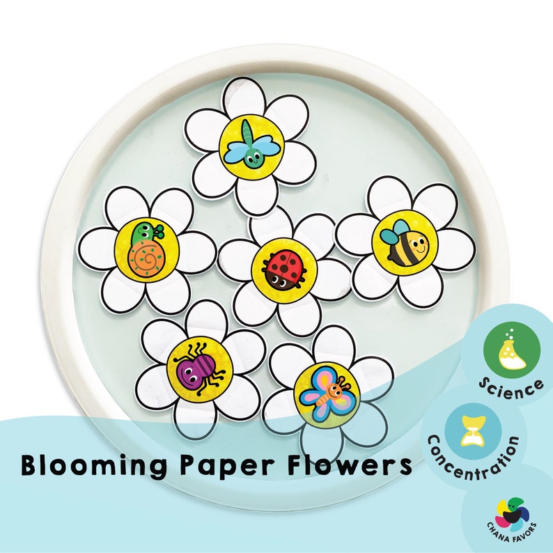 Blooming Paper Flowers Printable PDF Kids Activity for an Impressive