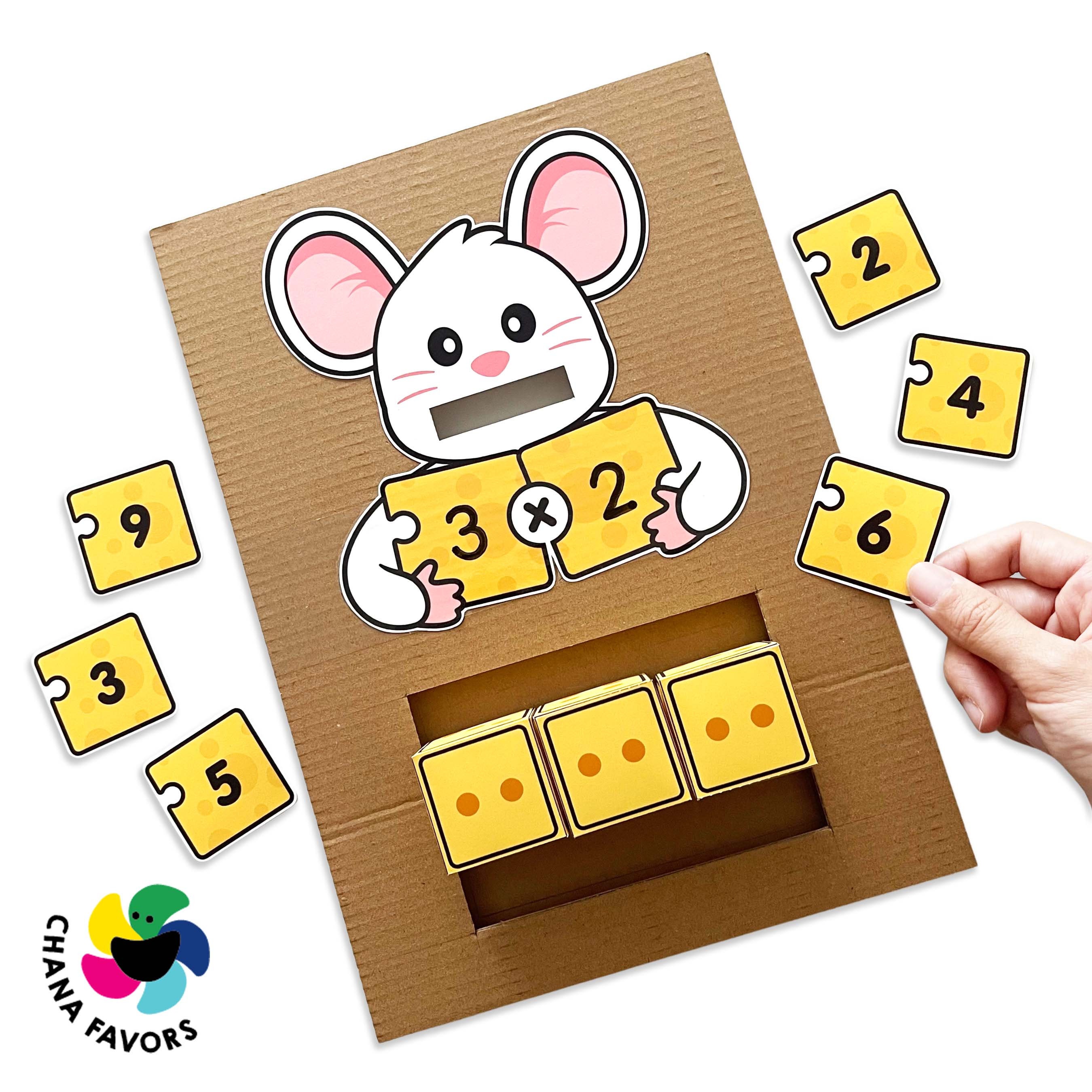 Mouse Math Activity Mouse Multiplication Game: Early Math Skills Printable (PDF) - Etsy