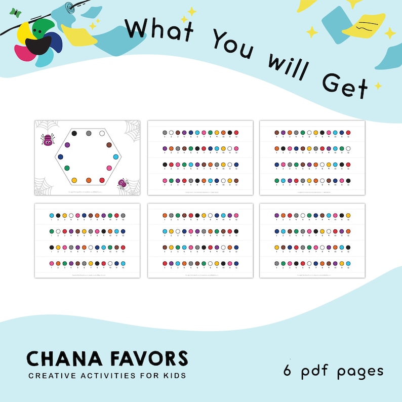 Hexagonal Spider Webs Printable Preschool Homeschool - Etsy