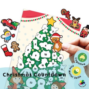 Christmas Countdown Printable - Ornament Matching Challenge - Festive Countdown Activity