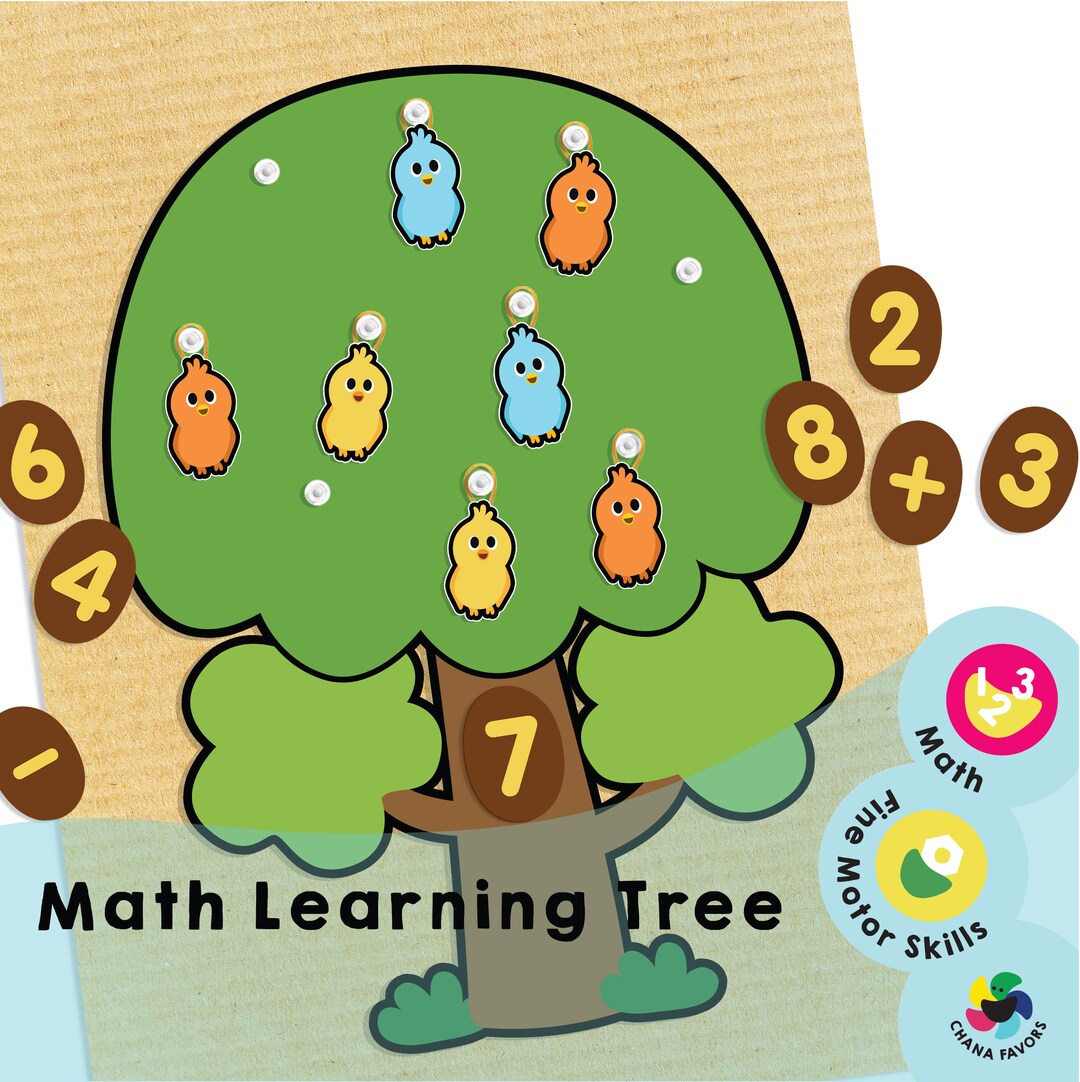 Math Learning Tree Printable Educational Resource for Young Learners ...