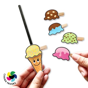 Ice Cream Shop Printable Interactive Game for Kids to Develop Essential Skills Perfect for Parents, Teachers, and Caregivers image 3