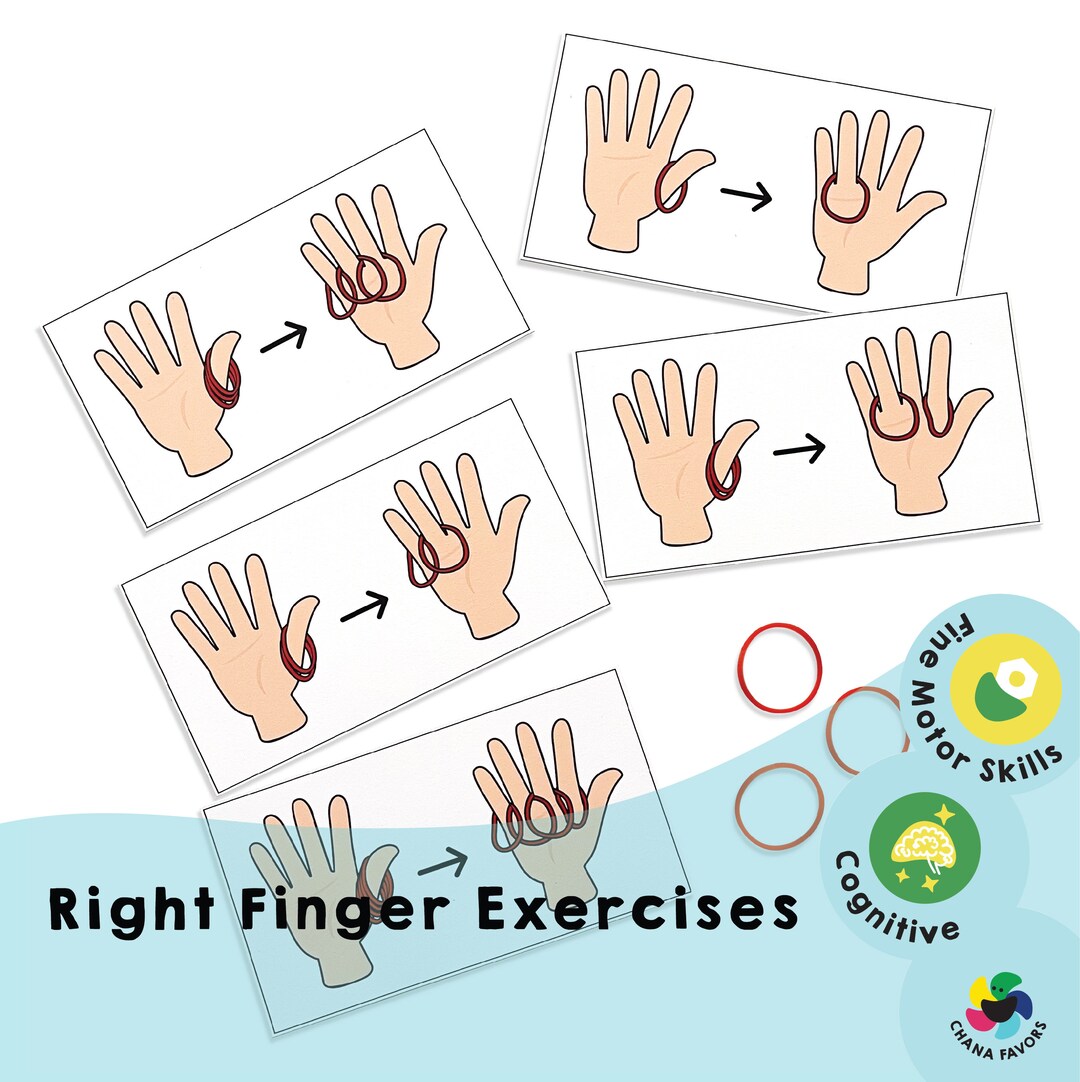 Right Finger Exercises printable Fine Motor Skills Activities to