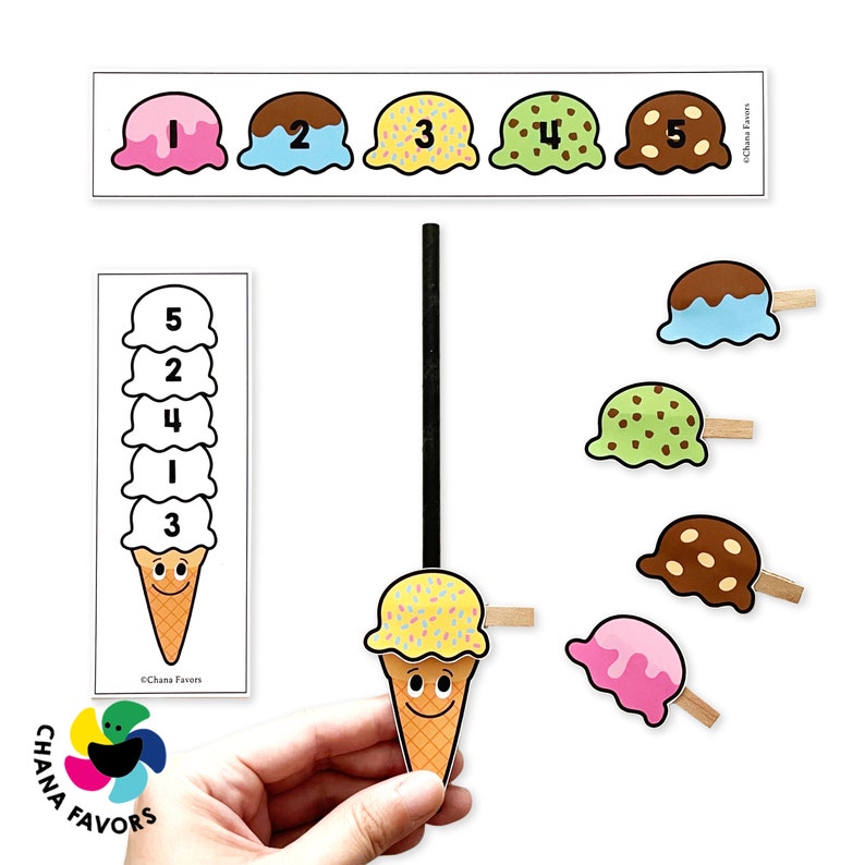 Ice Cream Shop Printable Interactive Game for Kids to Develop Essential Skills Perfect for Parents, Teachers, and Caregivers image 6