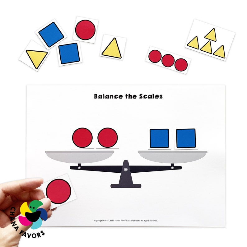 Balance the Scales Printable PDF Math Games to Help Players Think