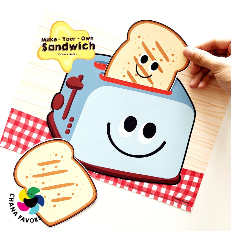 Make-Your-Own Sandwich Printable kids activity to train the brain to notice details, match and memorize sequences and foster imagination zdjęcie 6