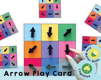 Arrow Matching Game: Kids' Cognitive Skills Activity (Printable PDF)