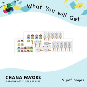 Ice Cream Shop Printable Interactive Game for Kids to Develop Essential Skills Perfect for Parents, Teachers, and Caregivers image 2